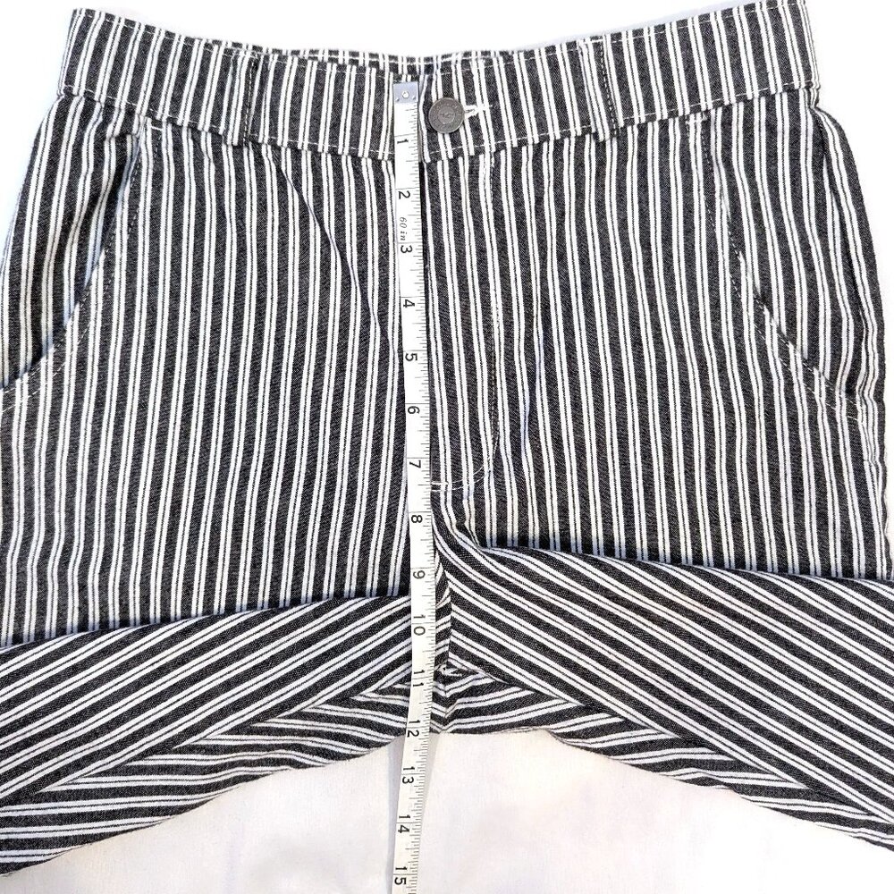 Hollister | Cotton Ultra High Rise Striped Gray & White Pants | Size Small - Picture 13 of 14